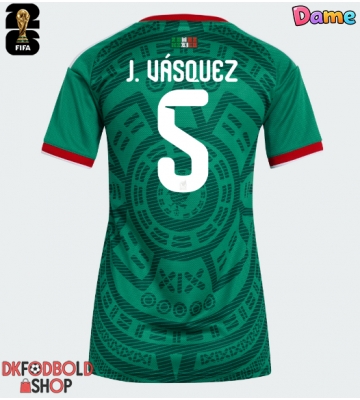 Mexico Johan Vasquez #5 Hjemmebanetrøje Dame VM 2026 Kort ærmer Mexico Johan Vasquez #5 Hjemmebanetrøje Dame VM 2026 Kort ærmer